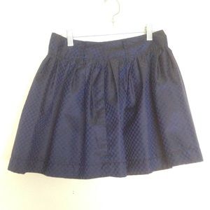 Plaid flared skirt